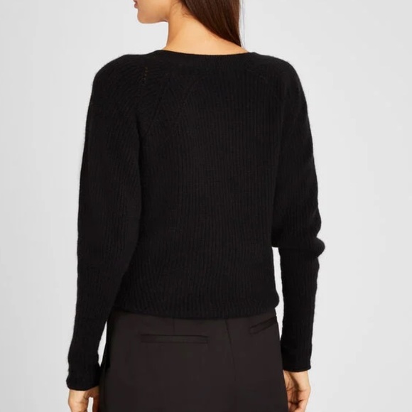 ❤️Club Monaco Ribbed Slouchy Cashmere Sweater - Picture 3 of 5